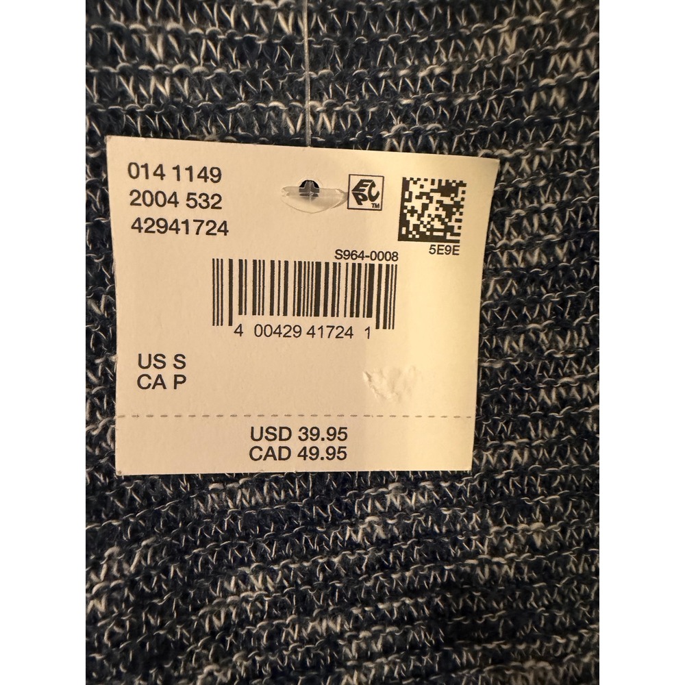American Eagle Outfitters Mens Small Blue Marled Cotton Short Sleeve T-Shirt - Picture 4 of 7